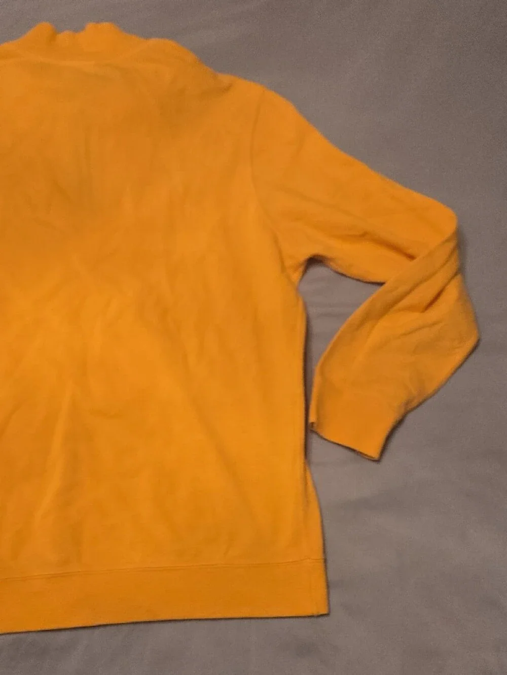Lacoste Men's Orange Half-Zip Pullover Sweater
